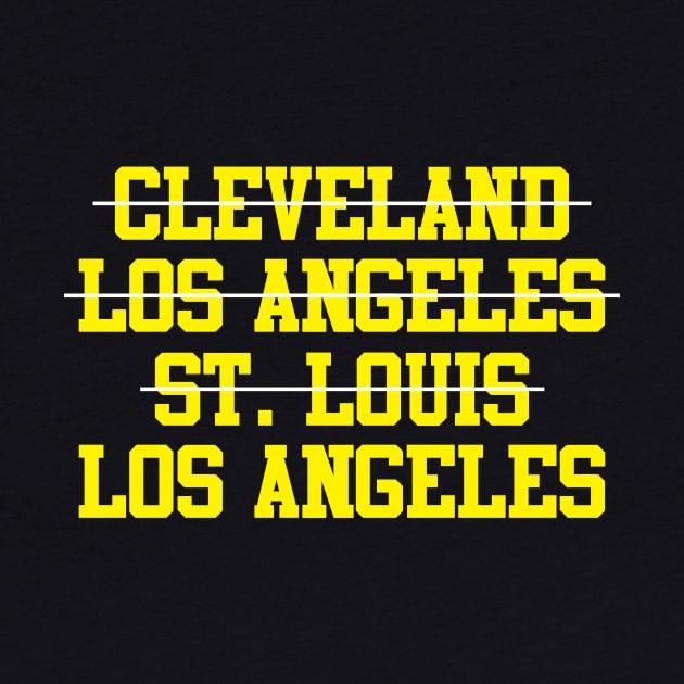 Cleveland Los Angeles St. Louis Los Angeles Football by GloopTrekker